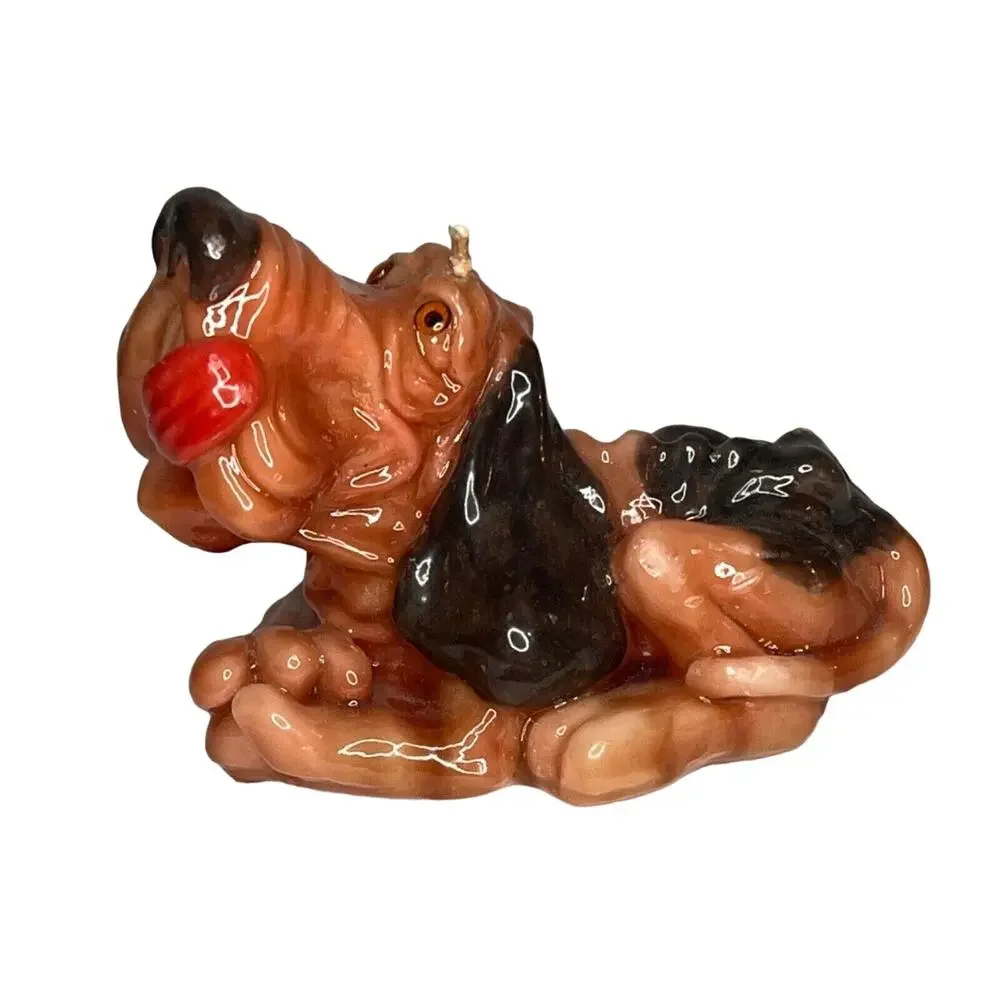 Vintage Tennessee Vols Carved Smokey Candle Sculpture Volunteers Mascot Dog